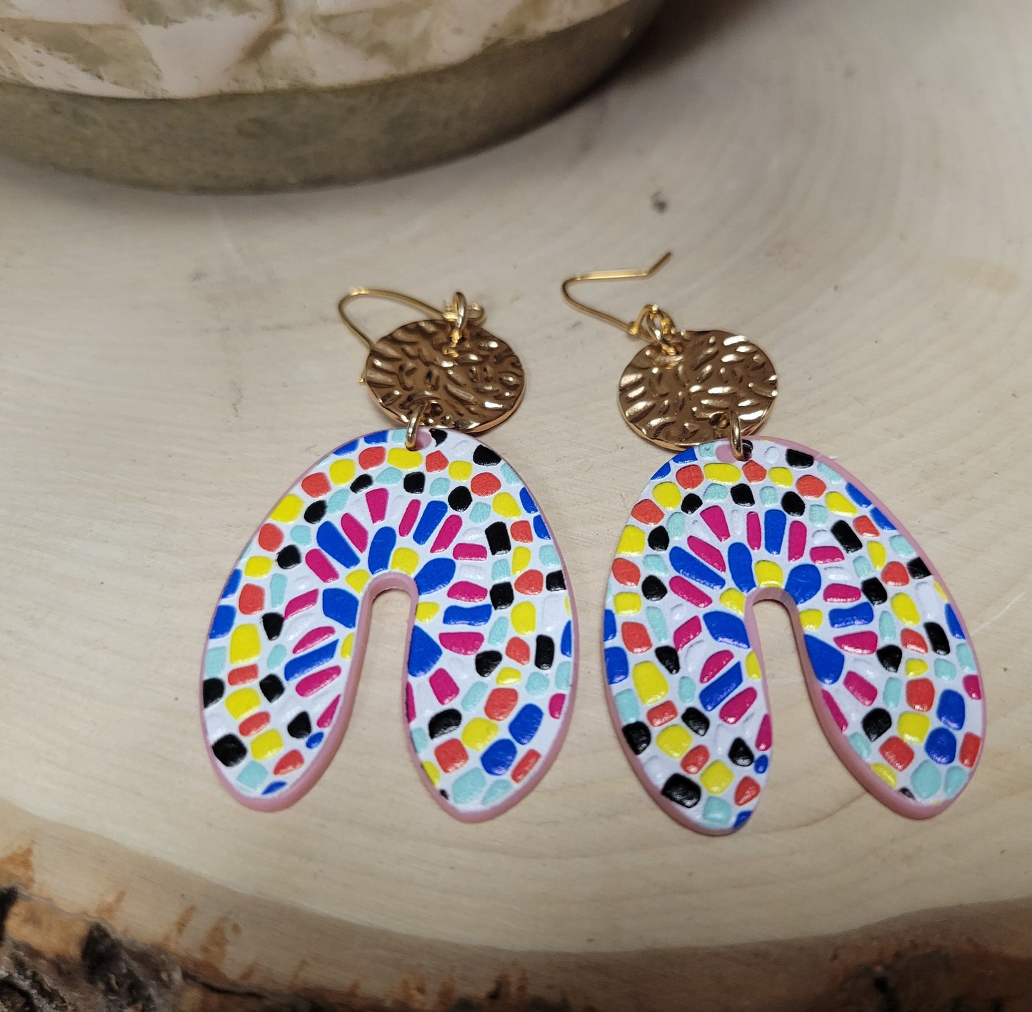 Colorful & Gold Earrings