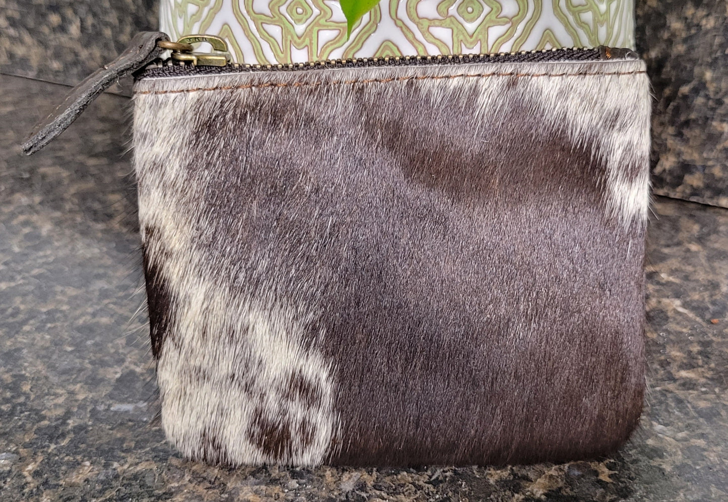 Cow Hide Coin Pouch