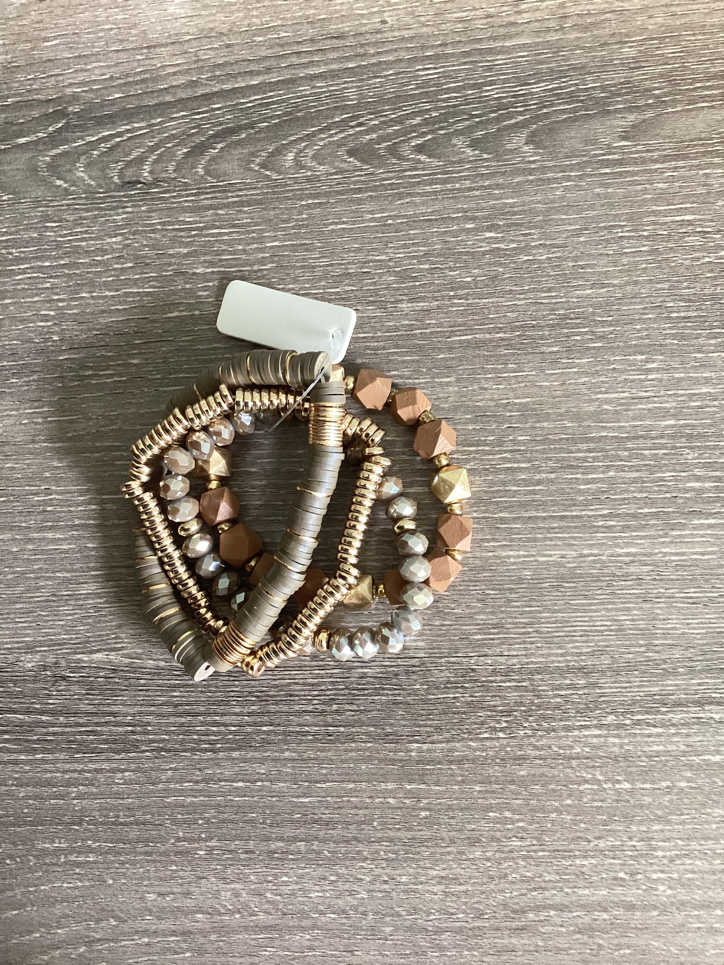 Olive and Brown Bracelet Set
