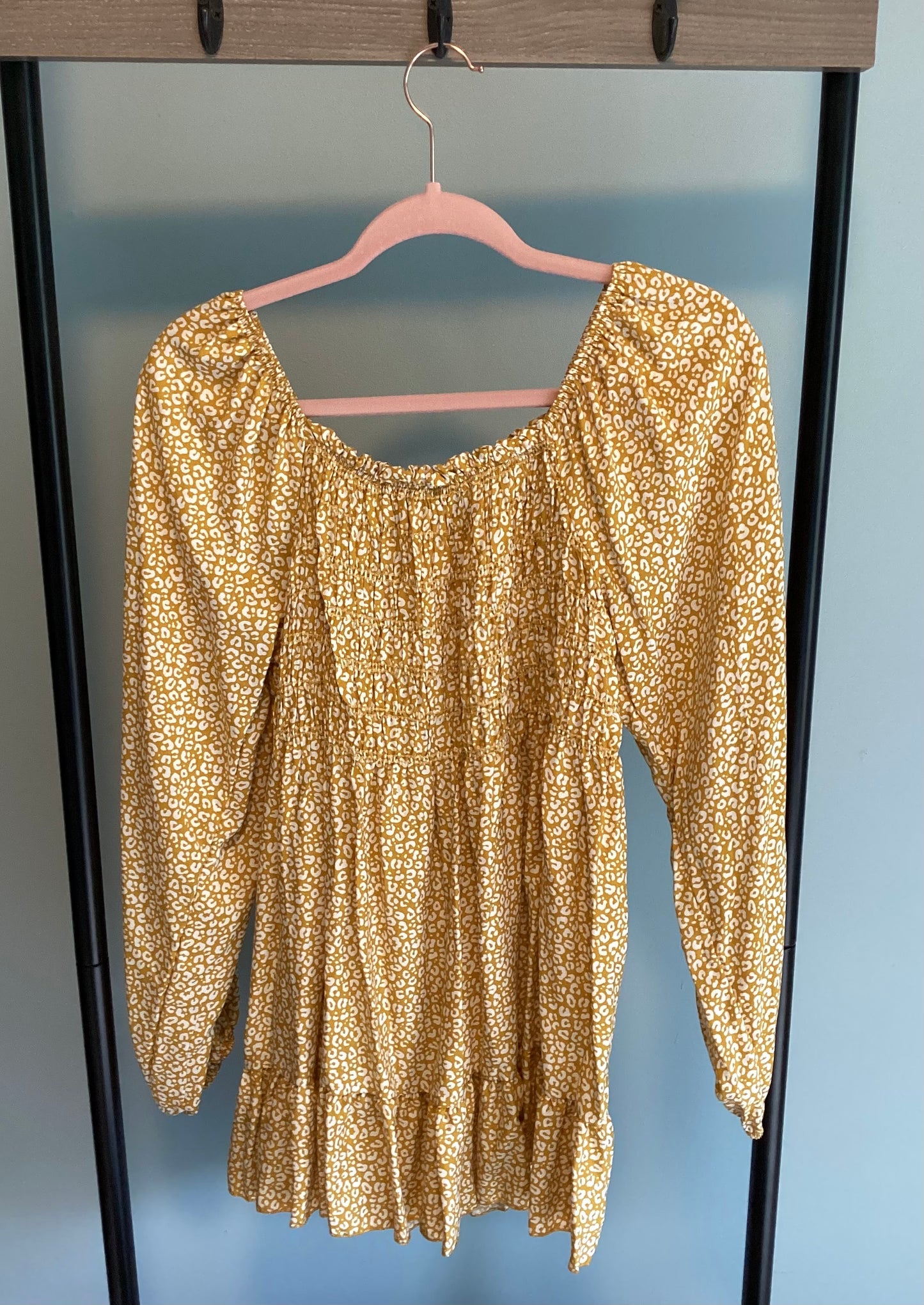 Leopard Long Sleeve Smock