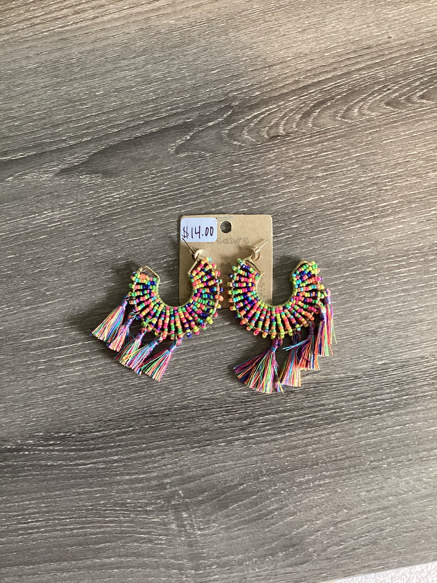Colorful Fringe Hoops