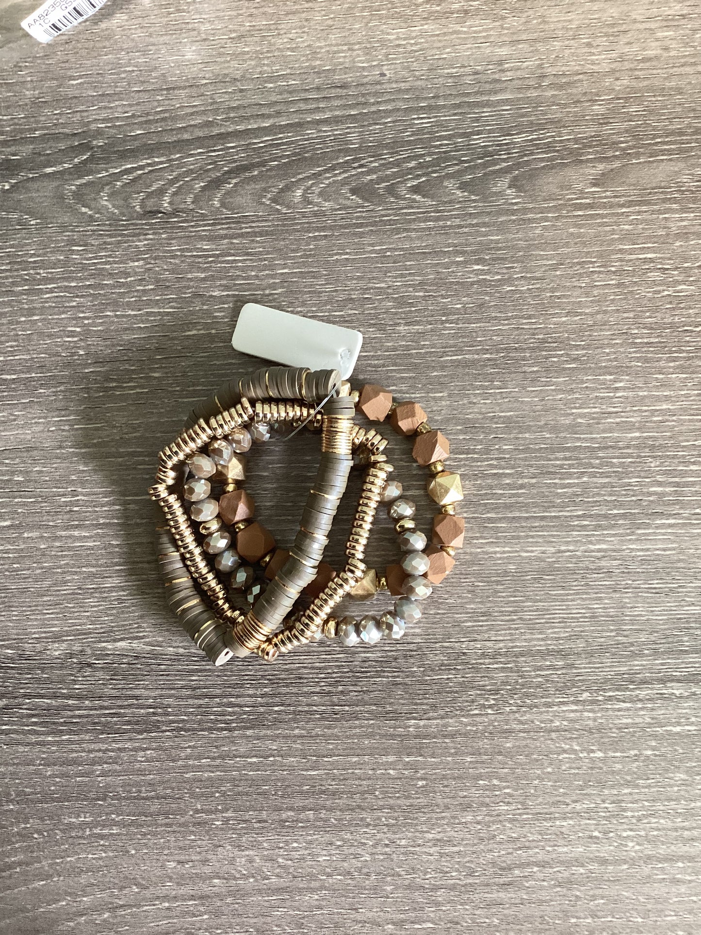 Olive and Brown Bracelet Set