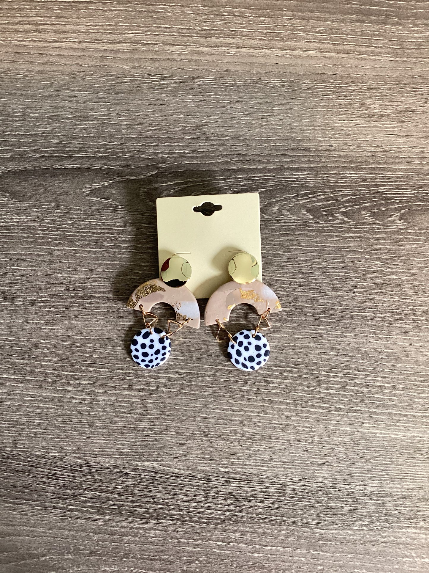 Pastel Gold Flake Earrings
