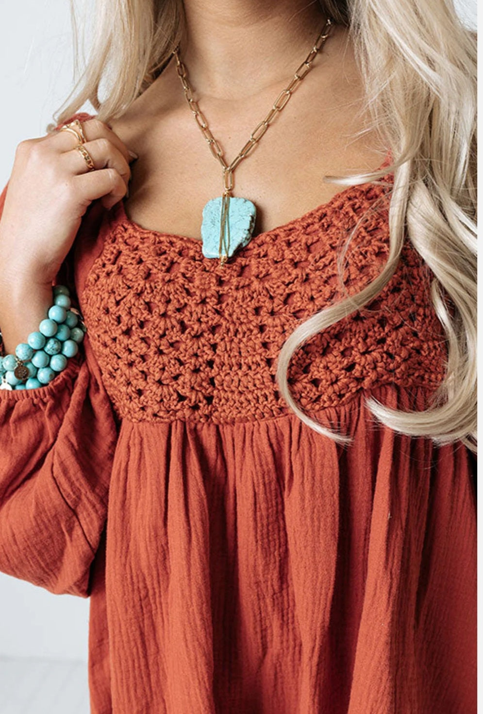 Crochet Top Dress