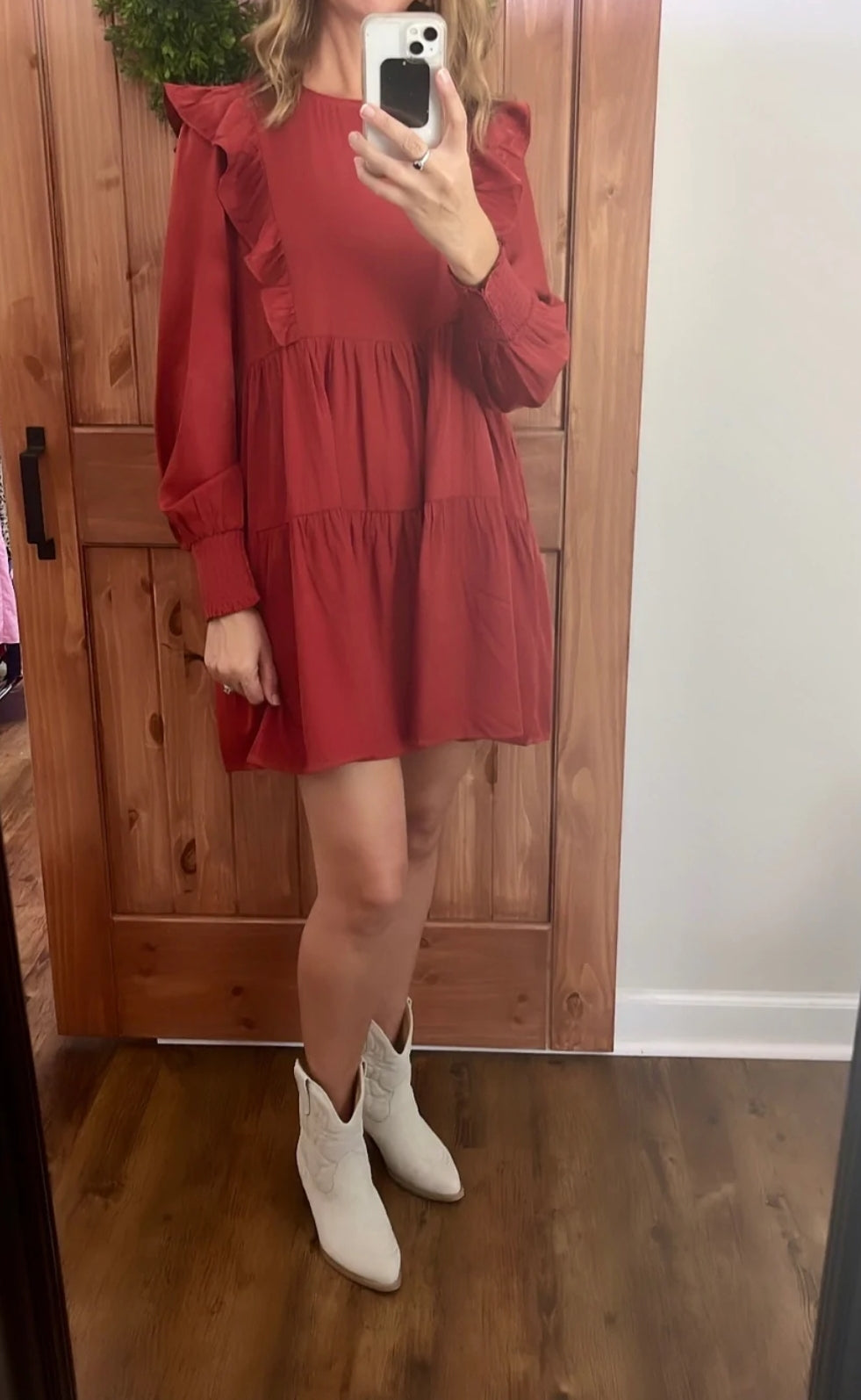 Front Ruffle Dress