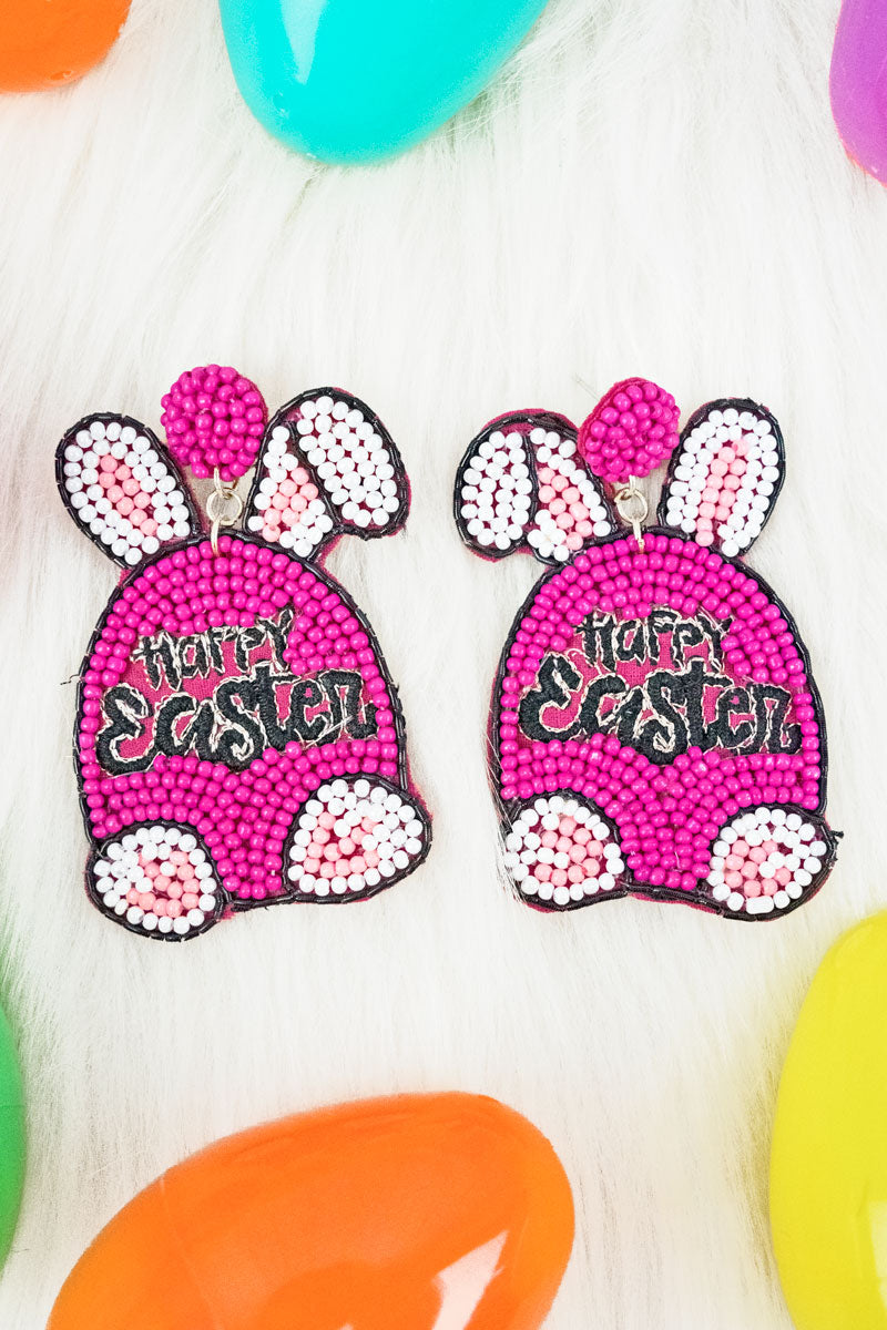 Easter Bunny Bead Earrings