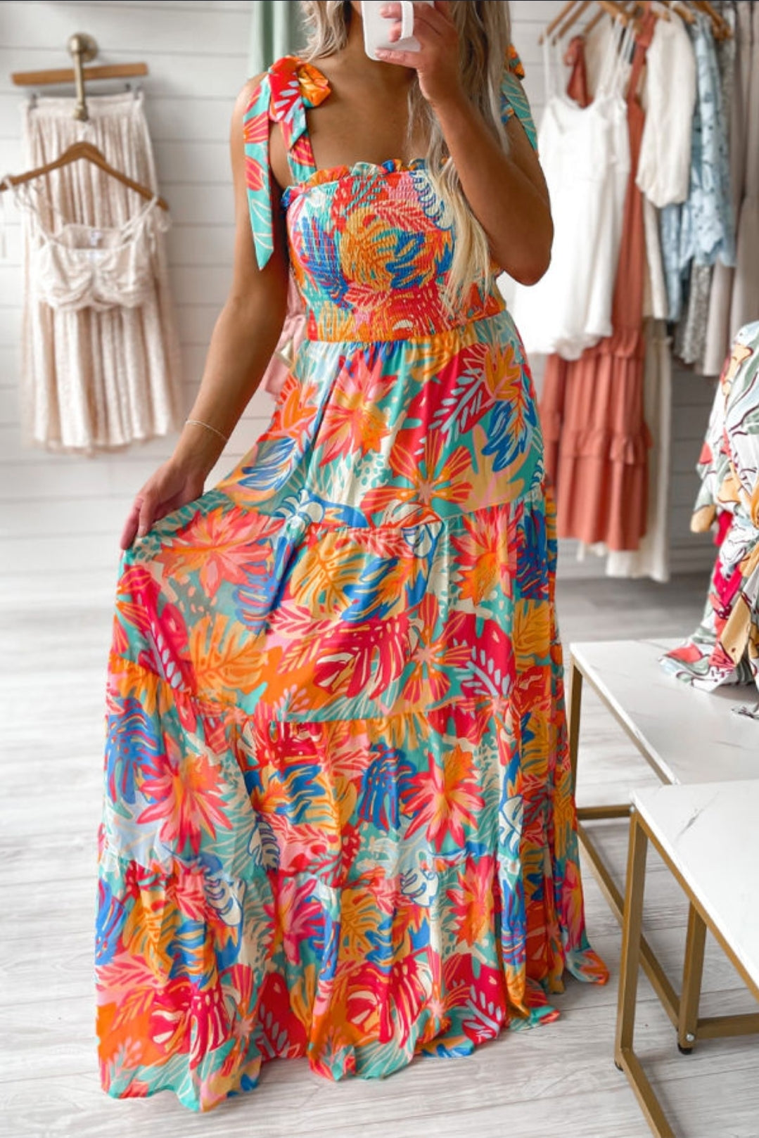 Tropical Smock Maxi