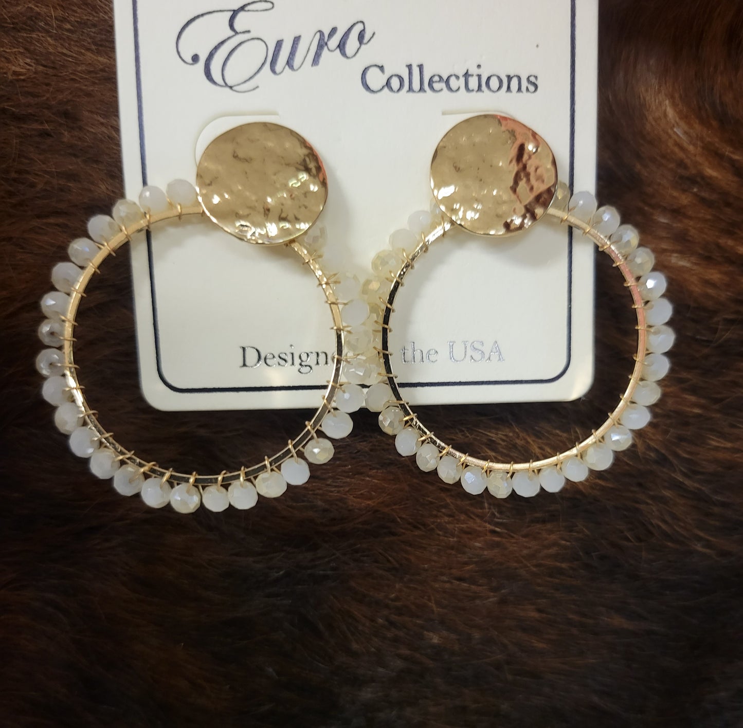 Gold & Beaded Hoops