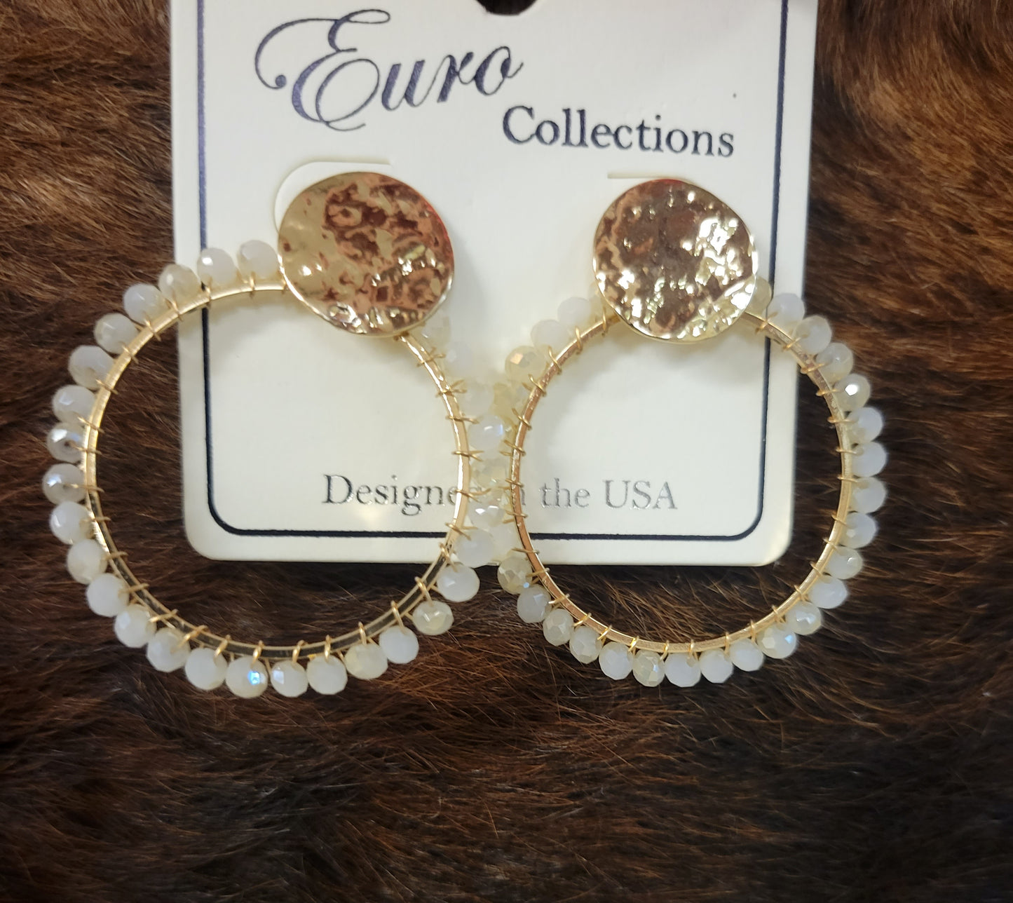 Gold & Beaded Hoops