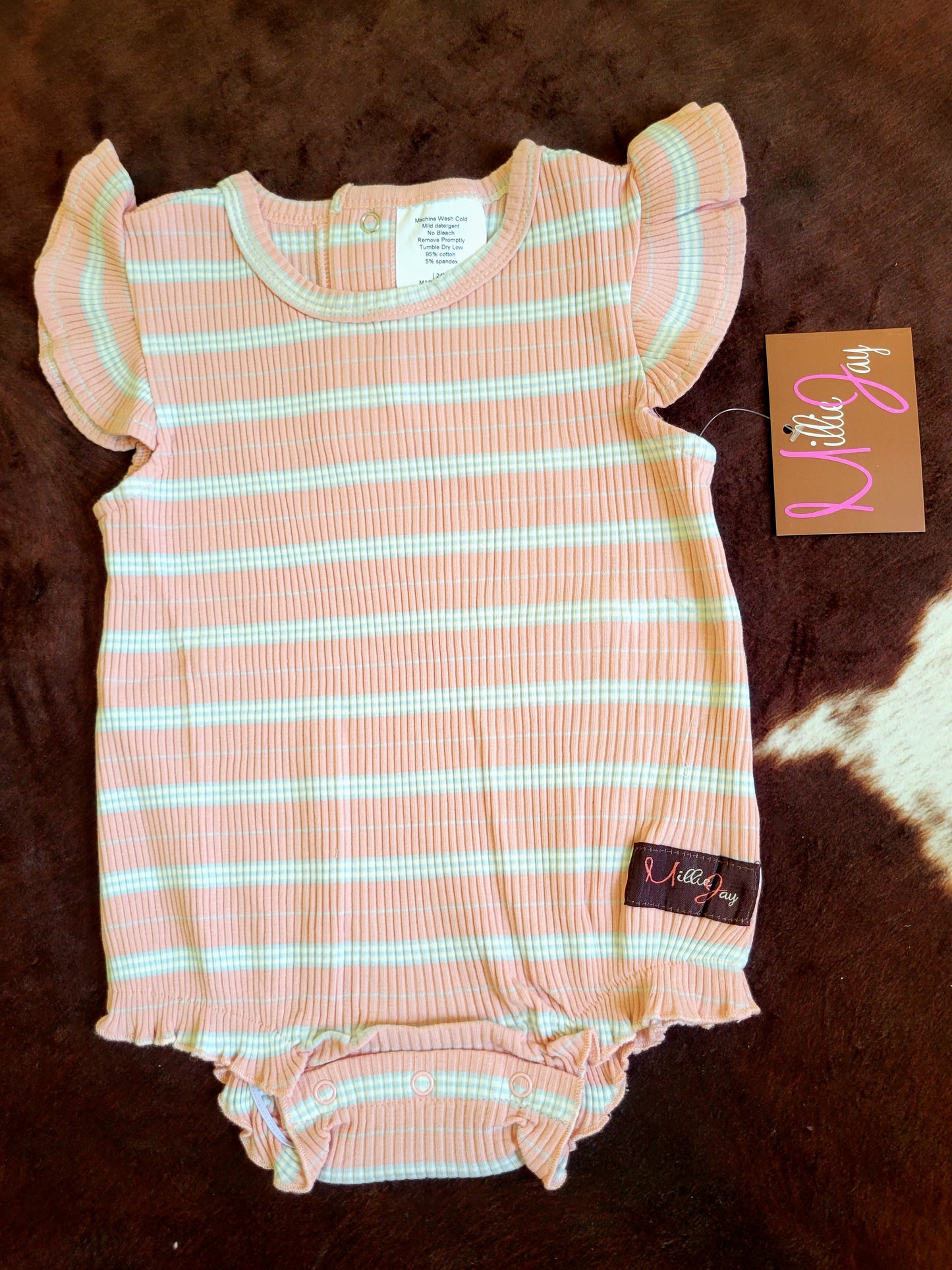 Millie Jay Striped Onesie