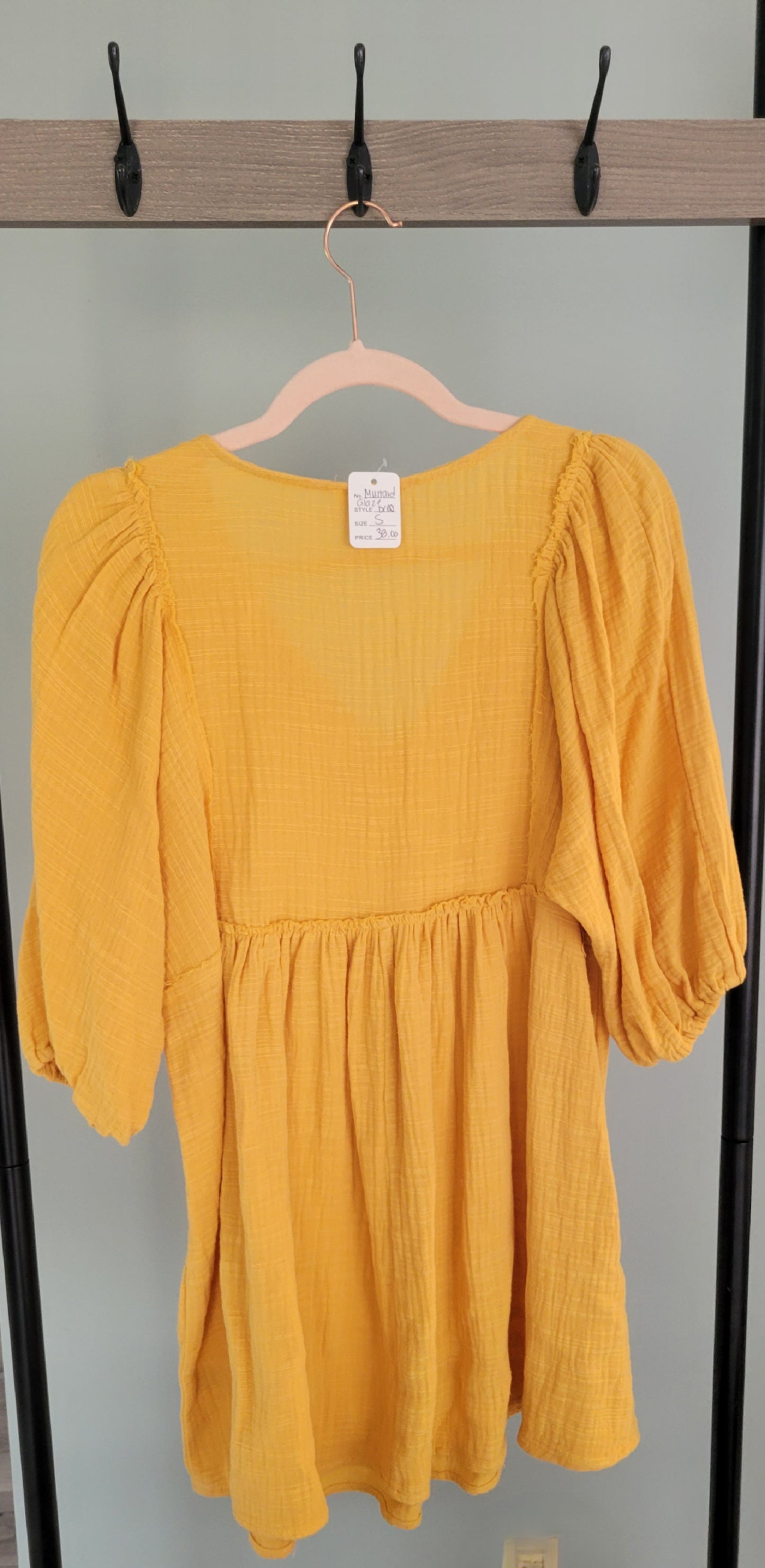 Umgee Mustard Glaze Dress