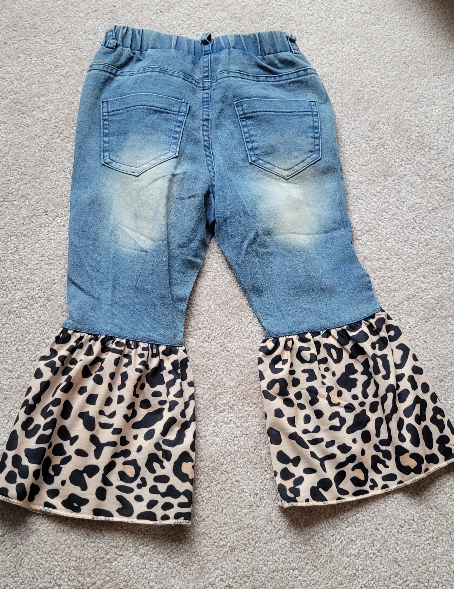 Leopard Distressed Jeans