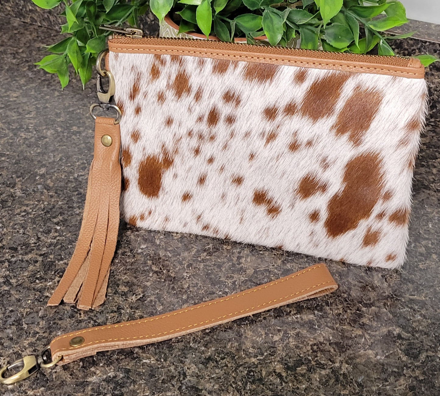 Cow Hide Medium Pouch