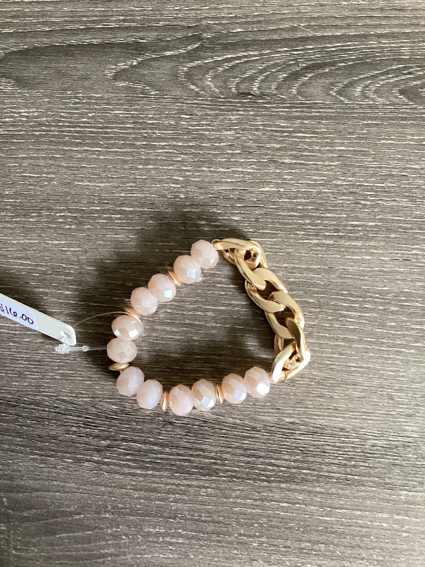 Pink Gold Chain Bracelet
