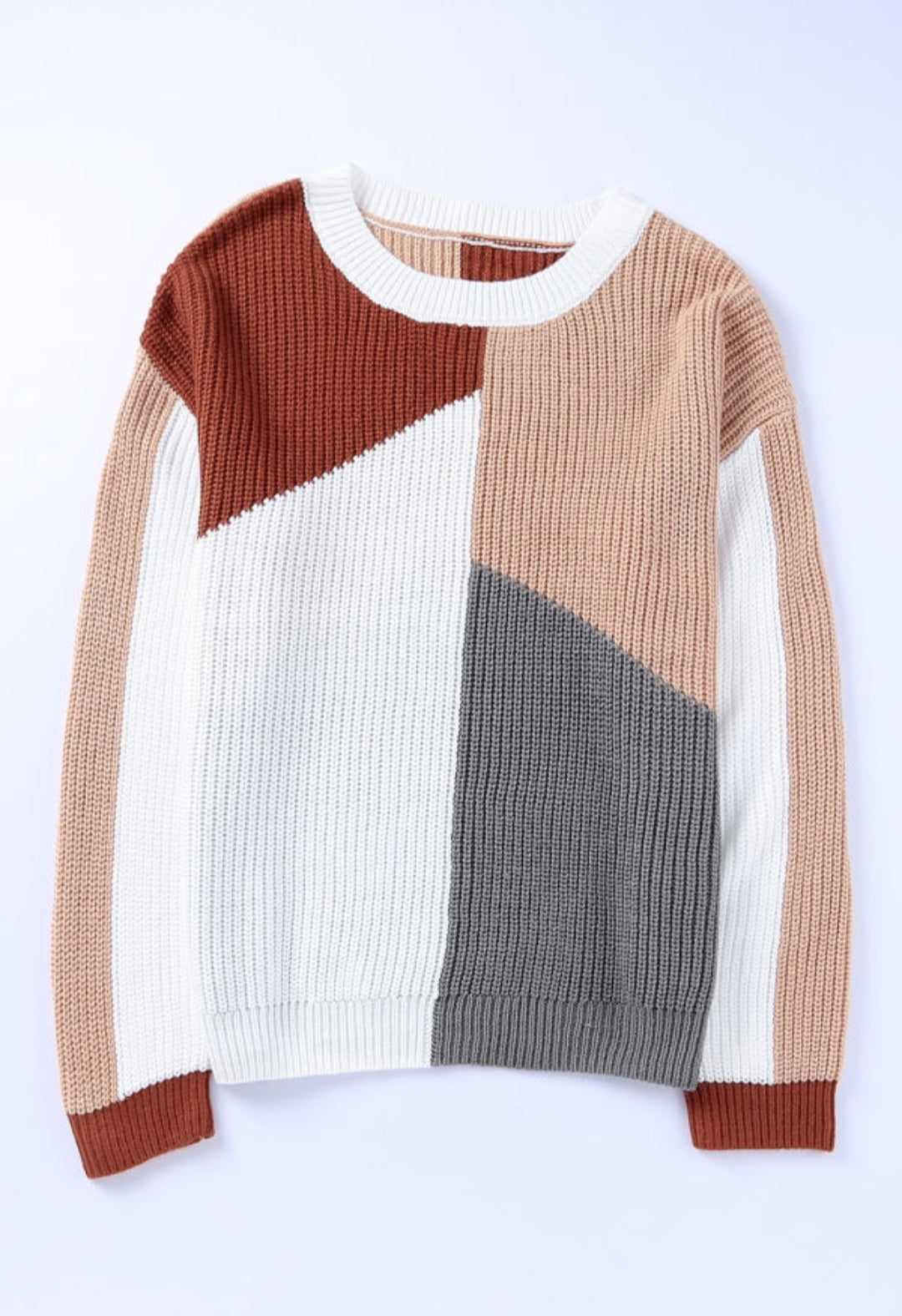 Color Block Knit Sweater