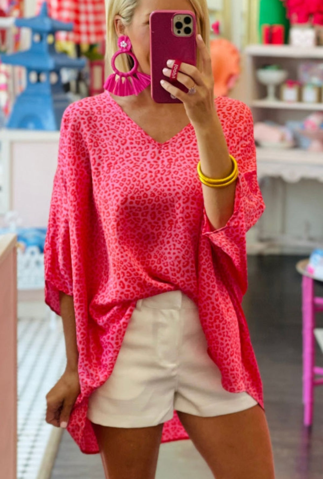 Pink Leopard Top